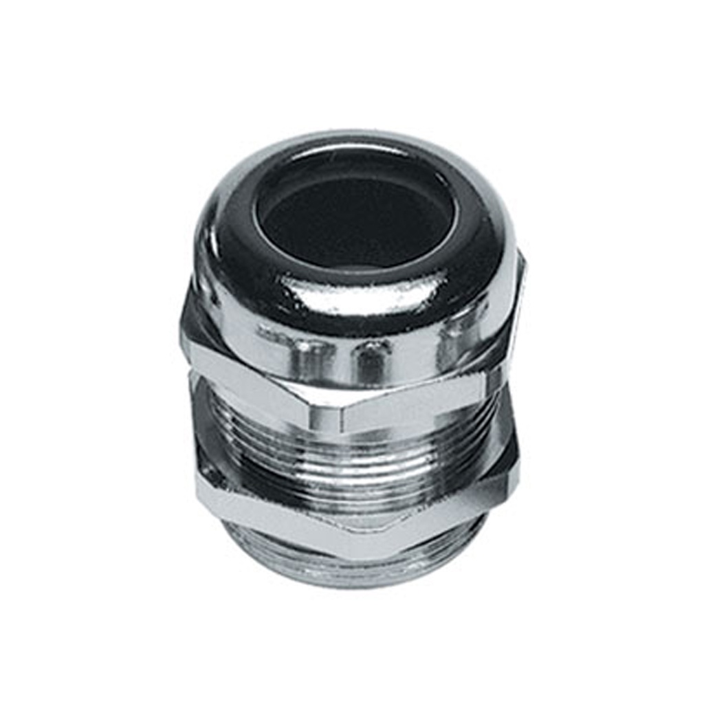 M16 Nickel-Plated Brass Cable Gland, Reduced Cable Entry, 2.5-7mm Clamping Range