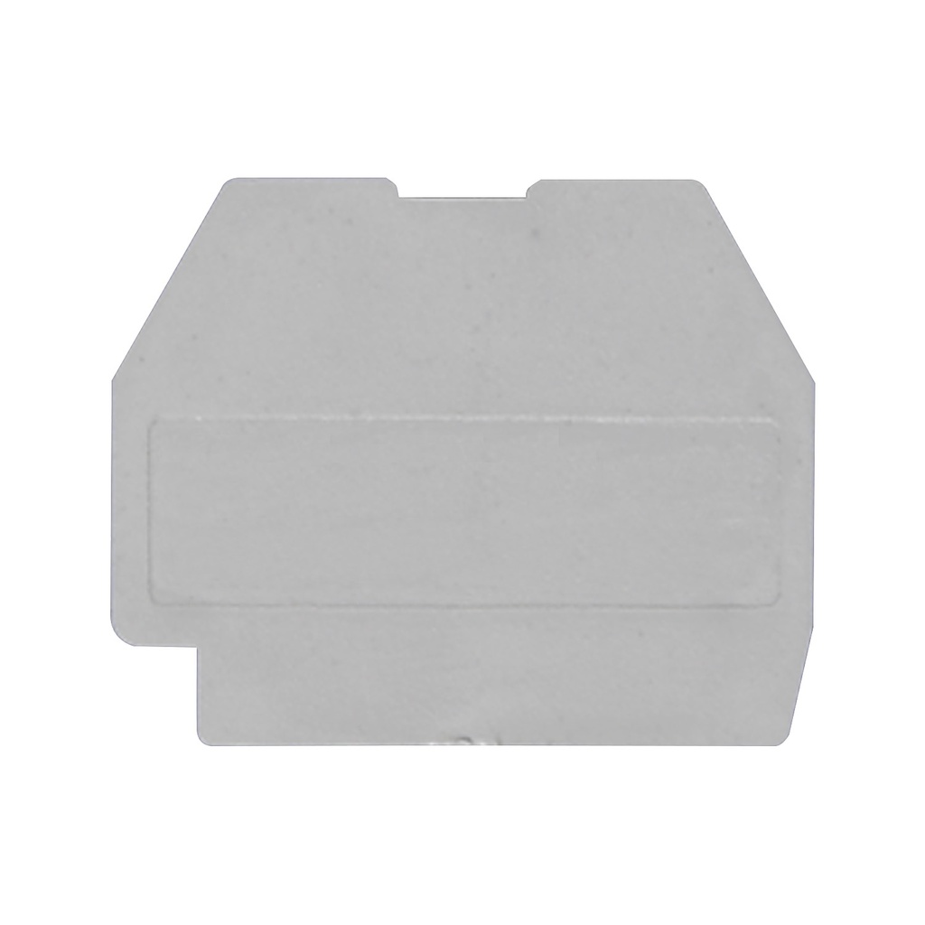 DIN Rail Mounted Terminal Block End Cover, used with micro miniature terminal blocks