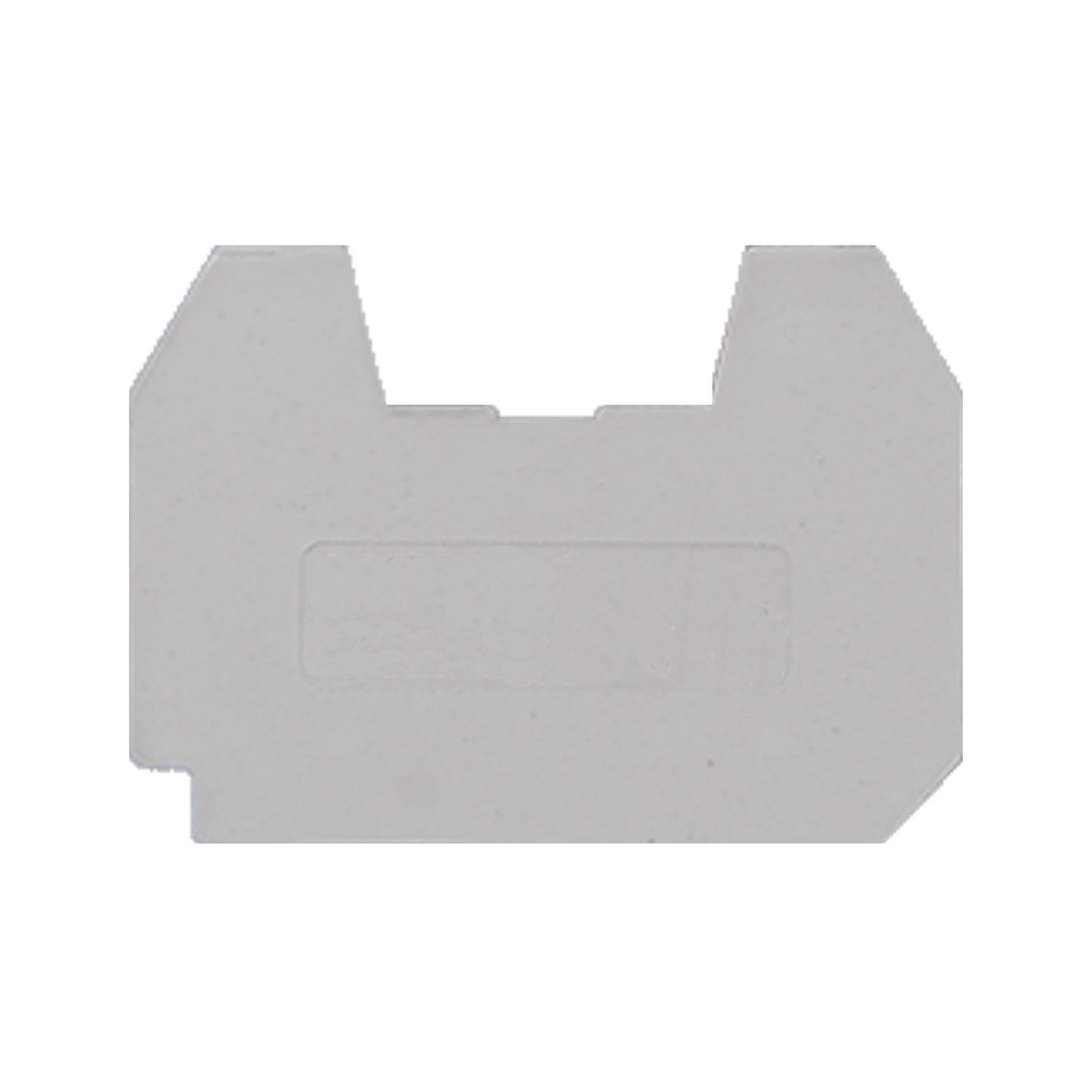DIN Rail Mounted Terminal Block End Cover, used with micro miniature 4-wire terminal block