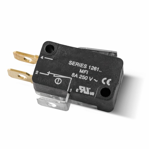 [MFI-6] Micro Limit Switch, Short Lever, Quick Connect Terminals, 8A, 250Vac