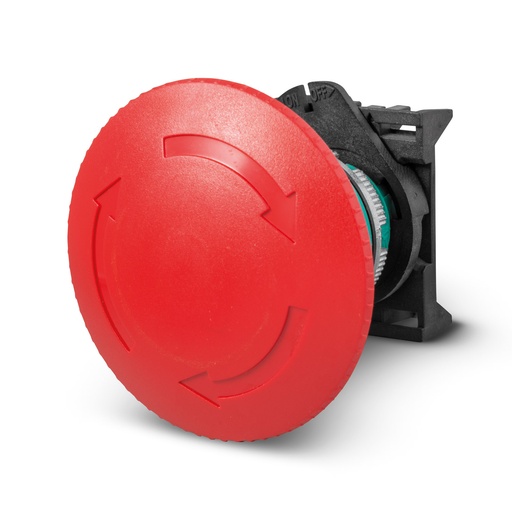 [PPFN1R6N] E-Stop Button: Twist-to-Release, 60mm Red Button, 22mm Body, Contact Not Included