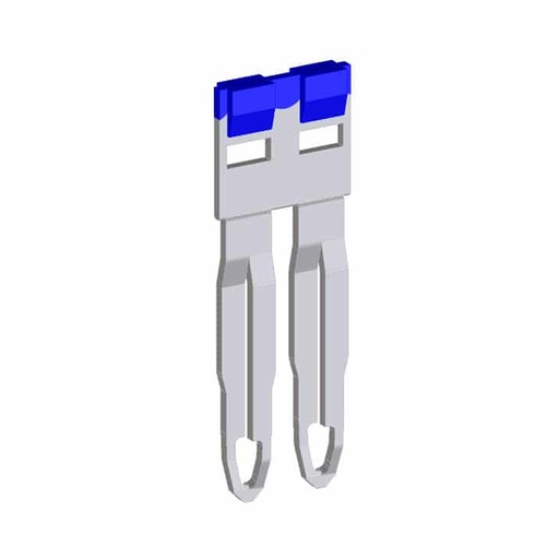 [PTP0502B] Push-In Easy Bridge Plus Insulated Jumpers, for 6.2mm pitch terminal blocks, Blue,2 position