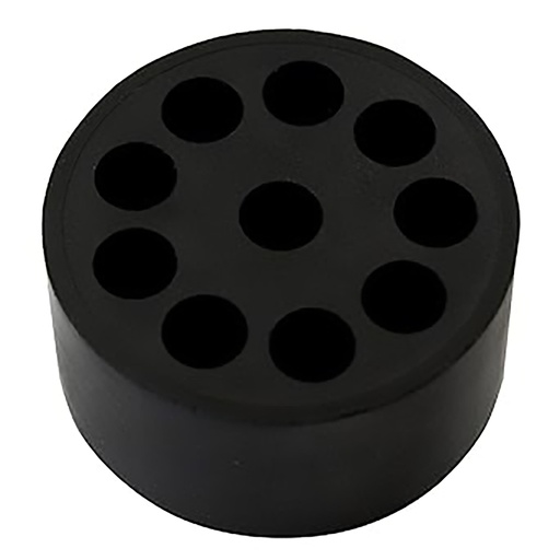 [3016954] Entry Seal for Cable Glands, 10 Holes With 6 mm Diameter, M40, Black