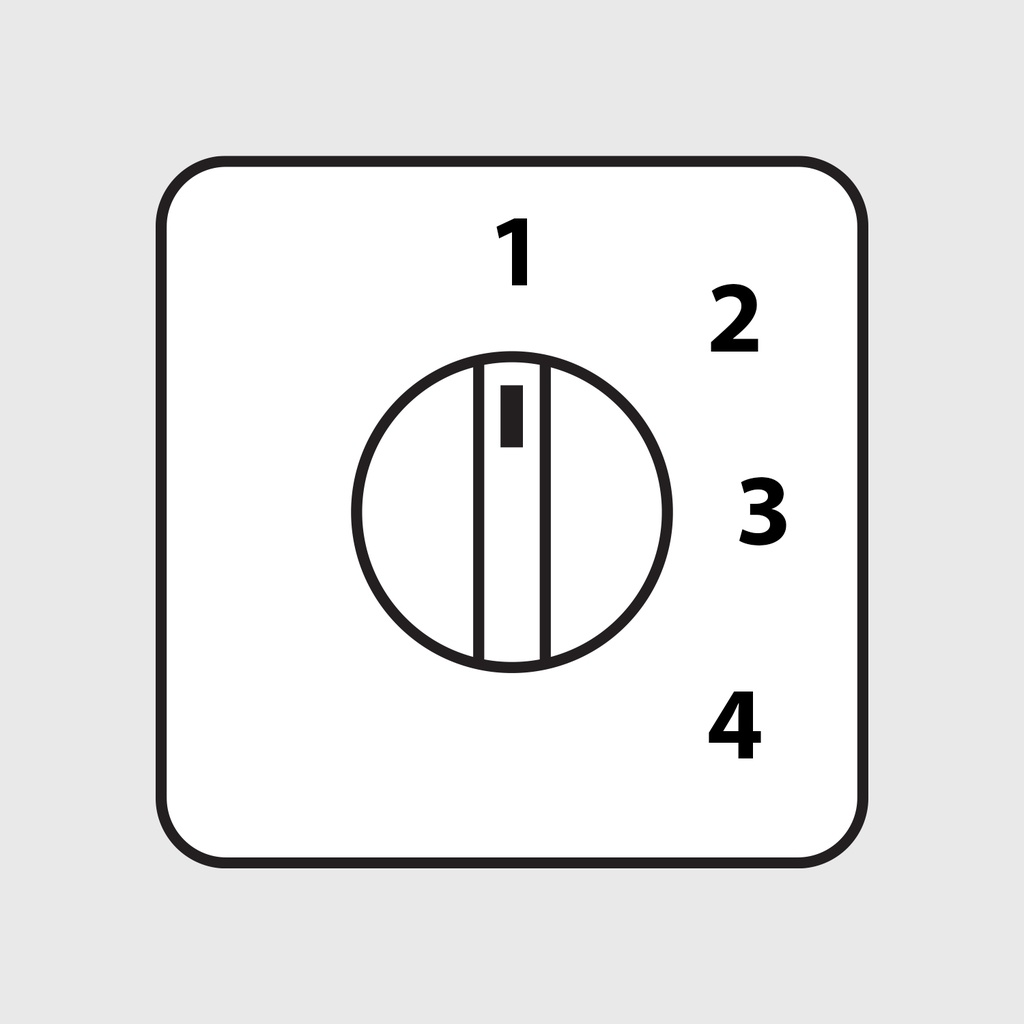 Step Switch Handle, 4 Positions without Off