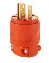 515PV-OR  15 Amp 125VAC  3-Wire Plug, Orange (SIDE).webp