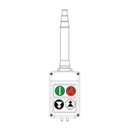 4 Button Crane Pendant, Double Row 4 Button Pendant Station, 2 Bidirectional, 1 Start, 1 Estop Button