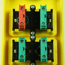 4 Button Crane Pendant, Double Row 4 Button Pendant Station, 2 Bidirectional, 1 Start, 1 Estop Button