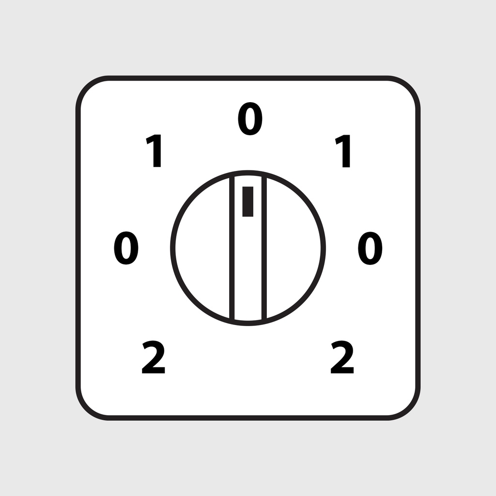 Yellow Switching handle with 7 positions