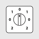 Yellow Switching handle with 7 positions