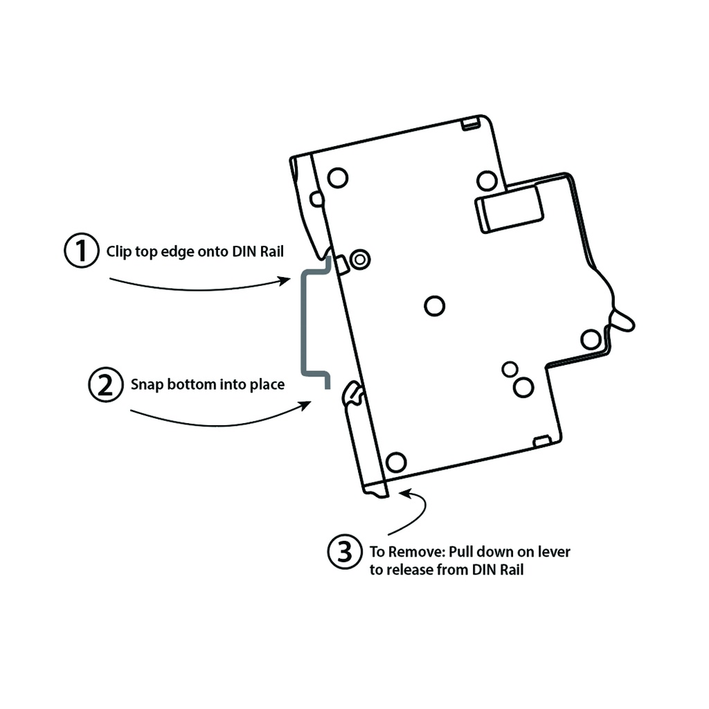 63 Amp Mini Circuit Breaker 1 Pole, C Trip Curve