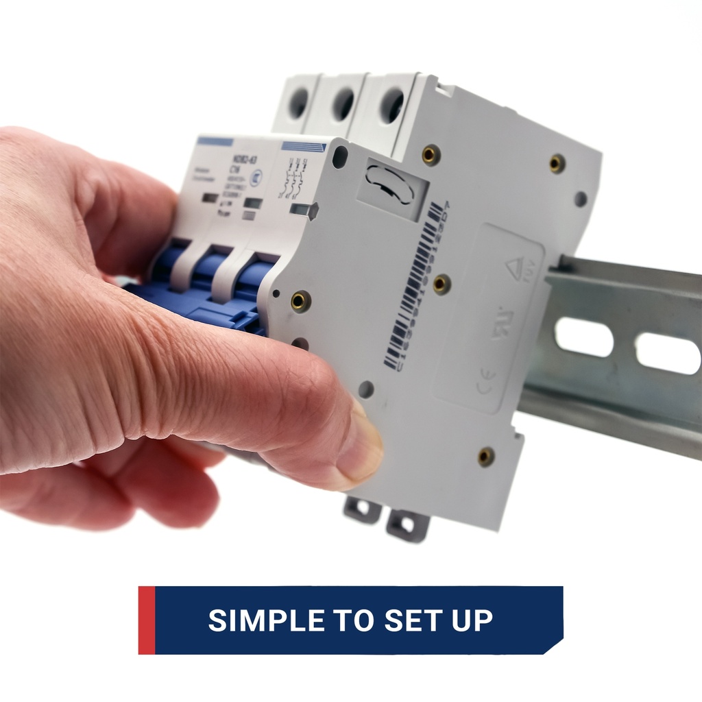 3P CB-DIN Rail Mounting