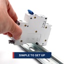 1P CB-DIN Rail Mounting