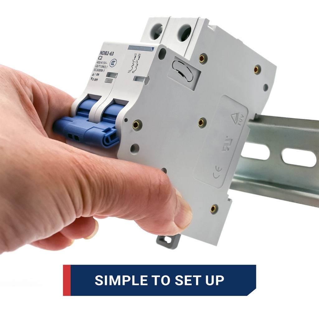 2P CB-DIN Rail Mounting