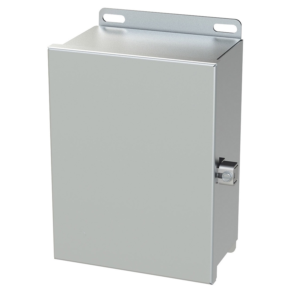 NEMA 3R, 4, 4X, 12 Enclosure, Wallmount, 10" H x 8" W x 6" D, 304 Stainless Steel