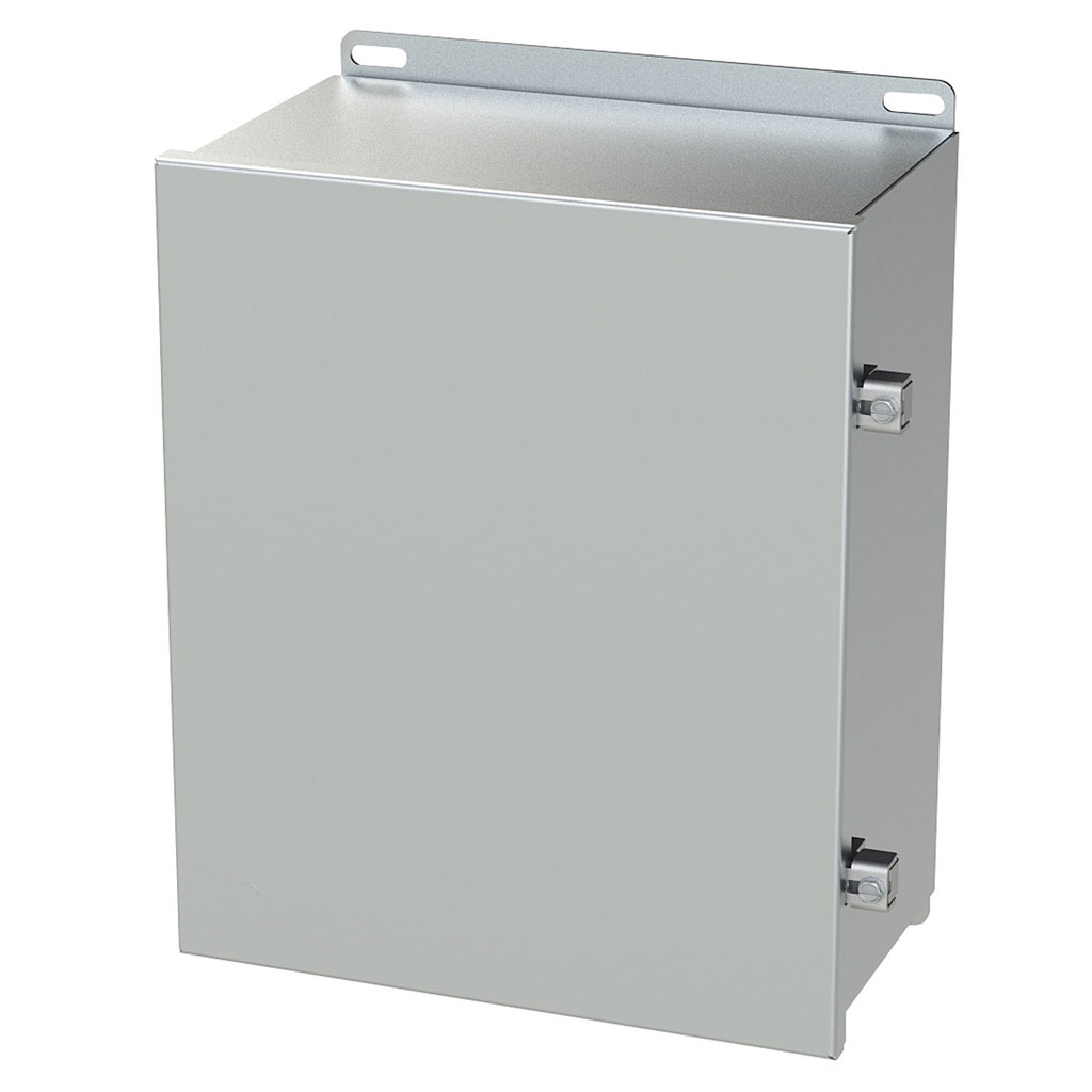 NEMA 3R, 4, 4X, 12 Enclosure, Wallmount, 12" H x 10" W x 6" D, 304 Stainless Steel