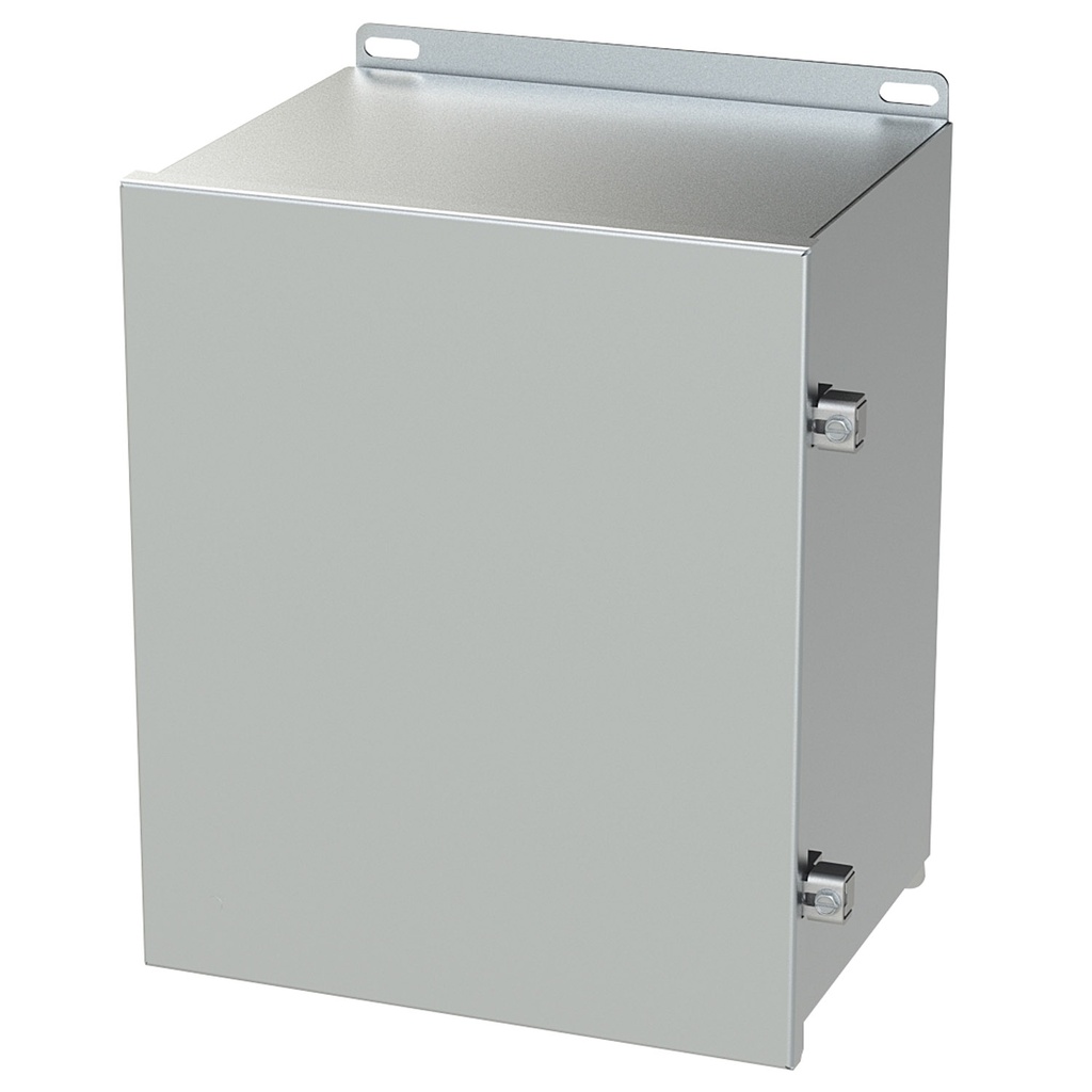 NEMA 3R, 4, 4X, 12 Enclosure, Wallmount, 12" H x 10" W x 8" D, 304 Stainless Steel
