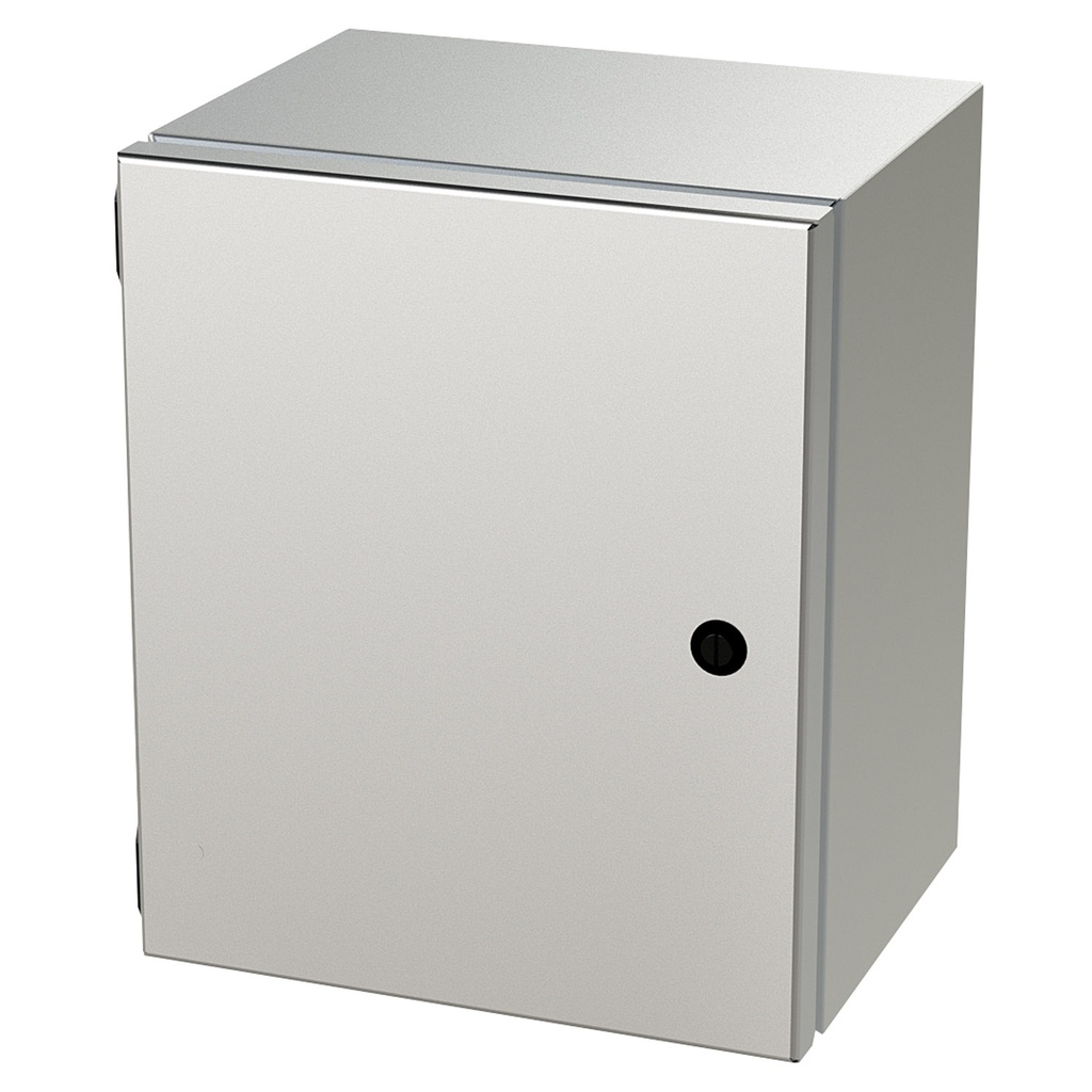 NEMA 4X Junction Box, Wallmount, 12" H x 10" W x 8" D, 304 Stainless Steel