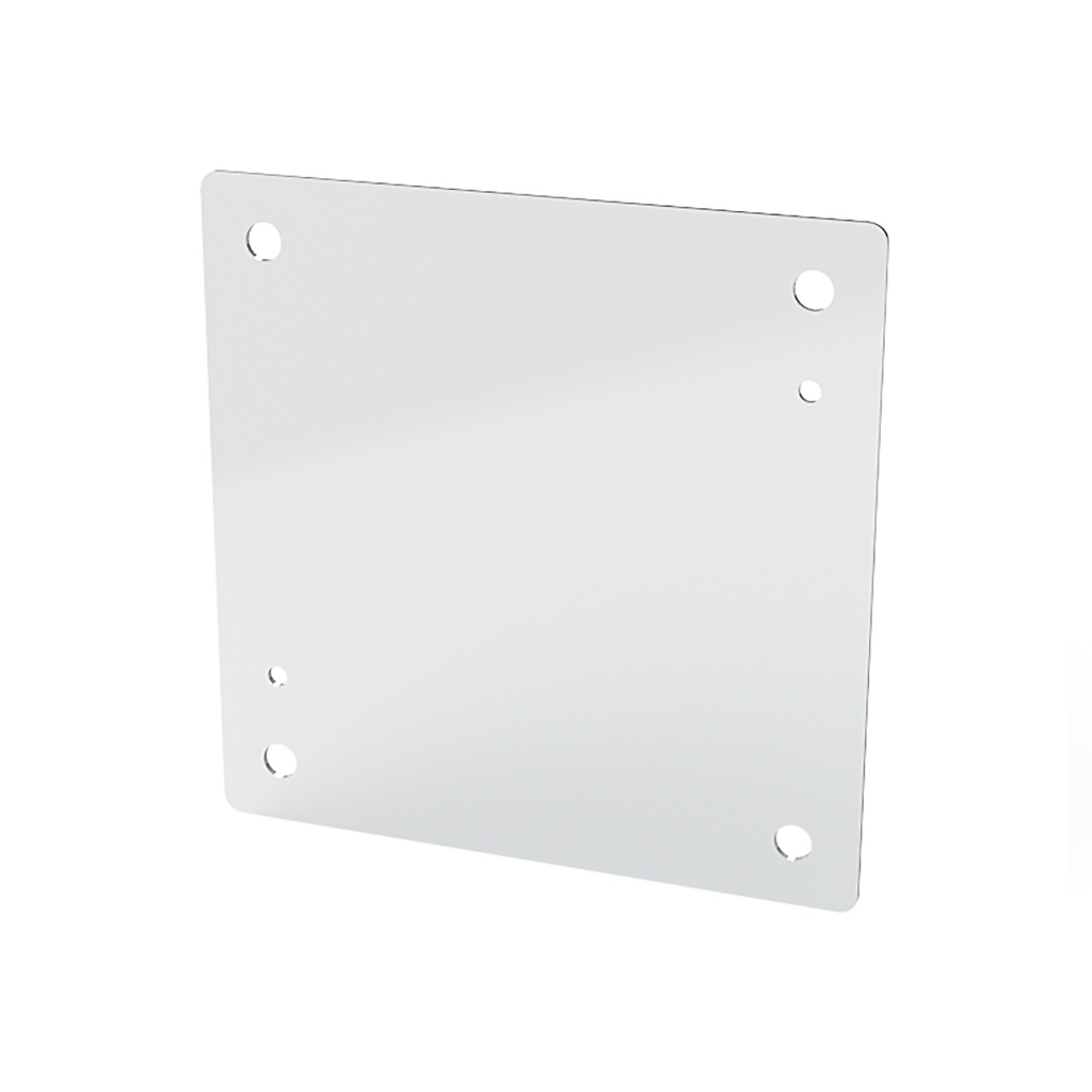 Enclosure Sub-Panel, 12" H x 9" W, Carbon Steel, Powder Coat White