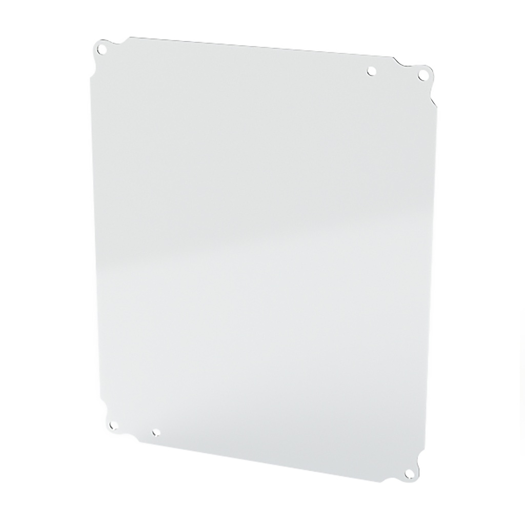 Enclosure Sub-Panel, 12" H x 9" W, Carbon Steel, Powder Coat White