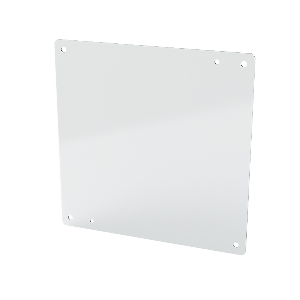 Enclosure Sub-Panel, 12 x 11, Carbon Steel, Powder Coat White