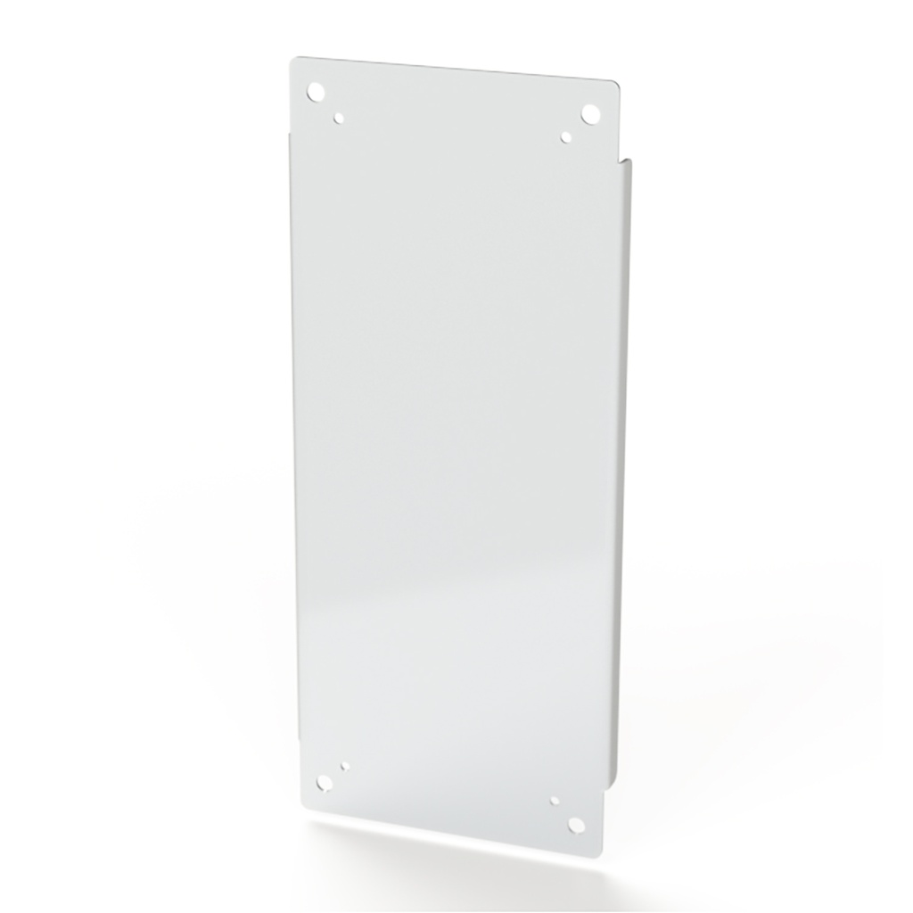 Enclosure Sub-Panel, 12" H x 21" W, Carbon Steel, Powder Coat White
