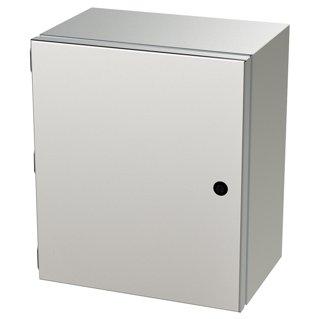 NEMA 4X Junction Box, Wallmount, 14" H x 12" W x 8" D, 304 Stainless Steel