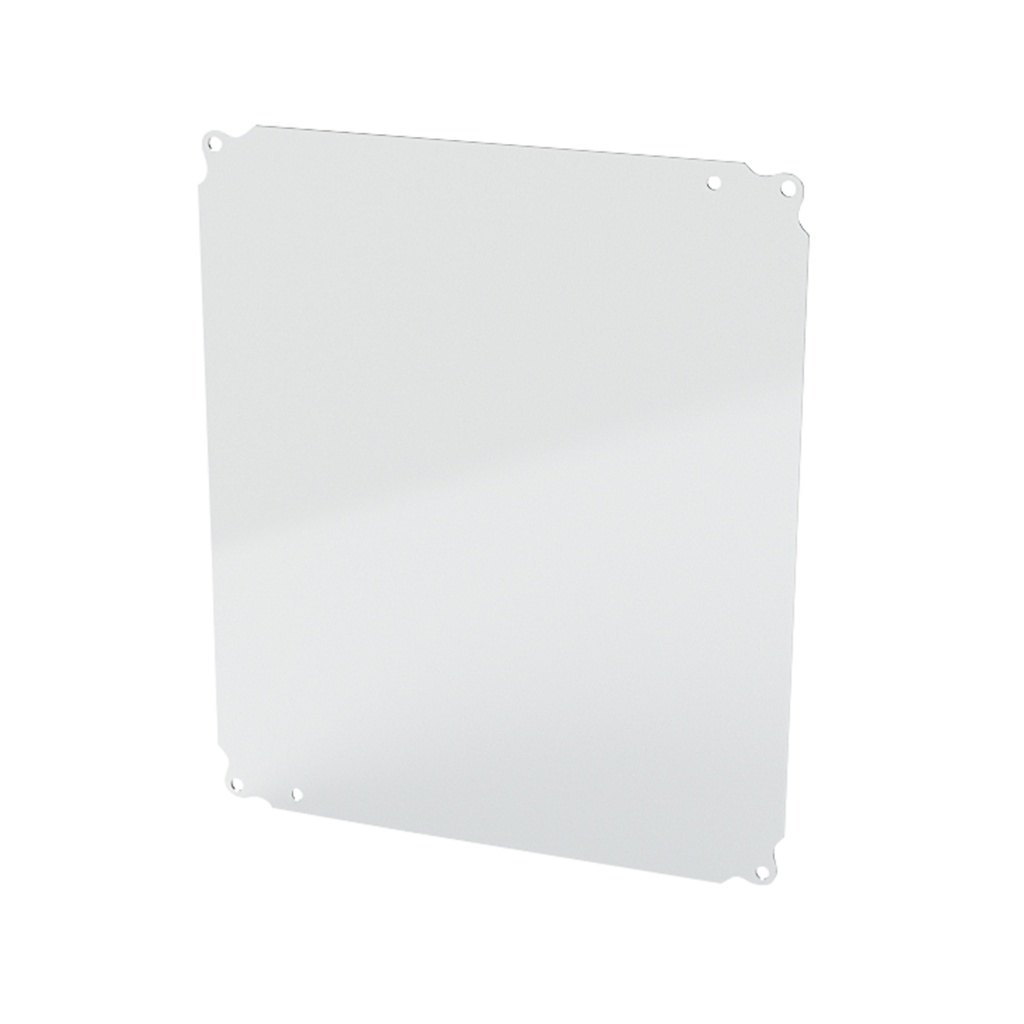 Enclosure Sub-Panel, 14" H x 11" W, Carbon Steel, Powder Coat White