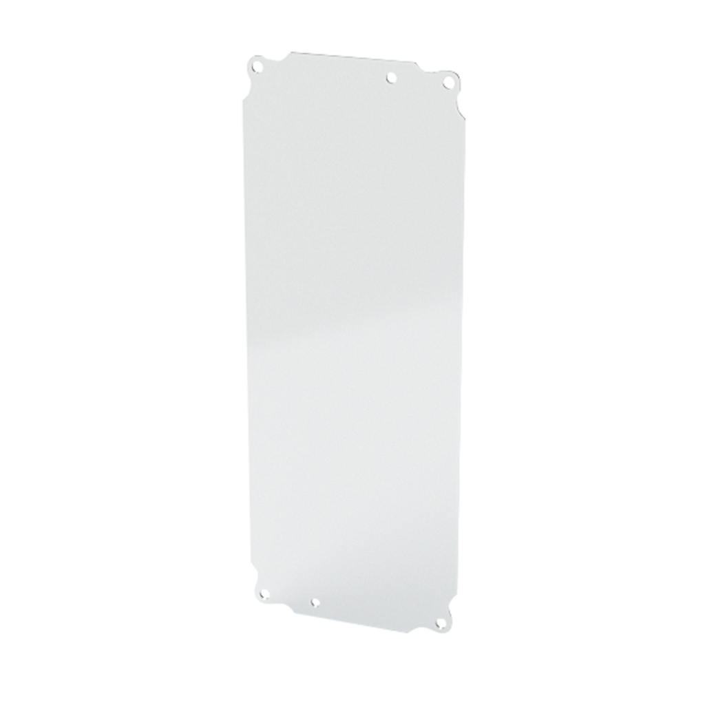 Enclosure Sub-Panel, 14" H x 5" W, Carbon Steel, Powder Coat White
