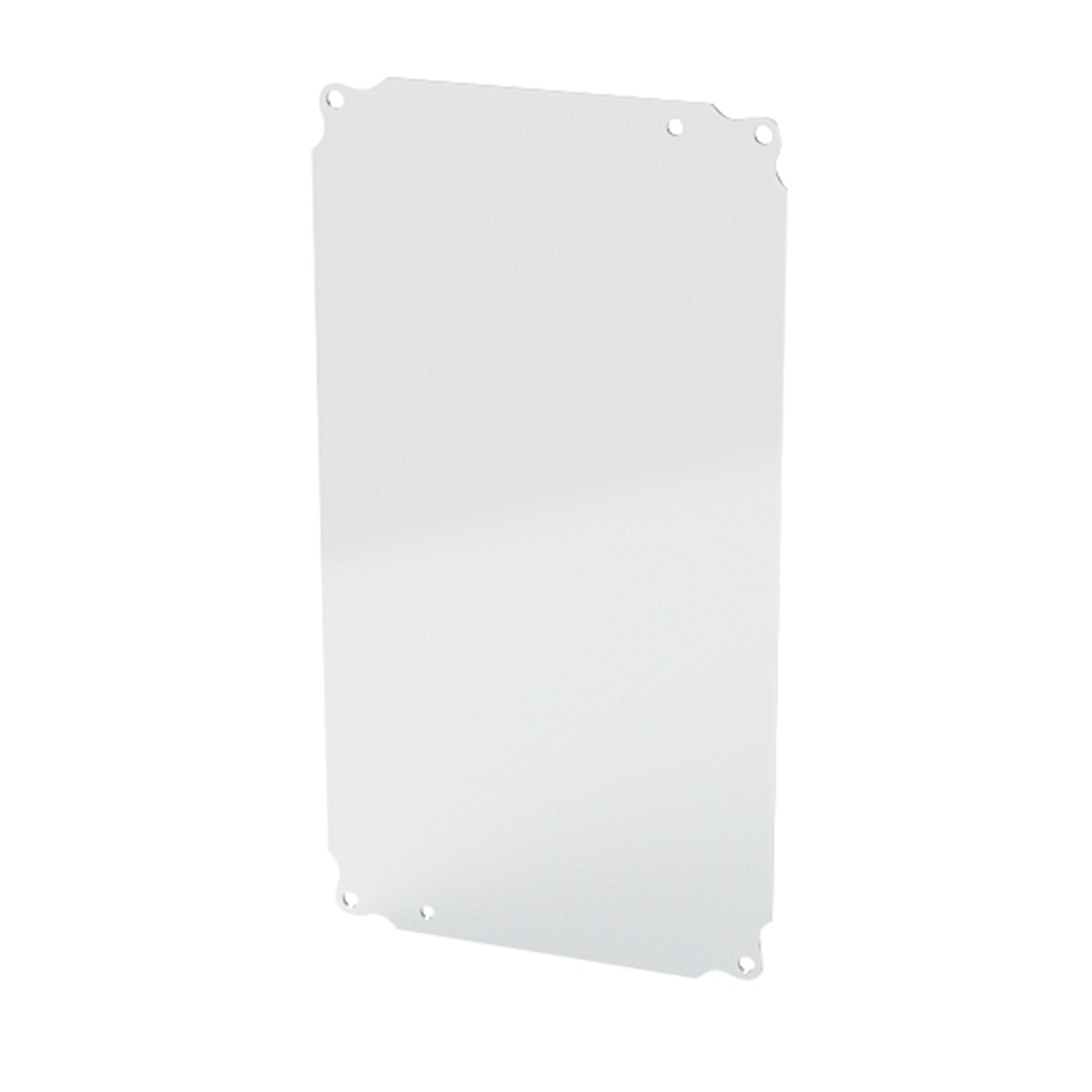 Enclosure Sub-Panel, 14" H x 7" W, Carbon Steel, Powder Coat White
