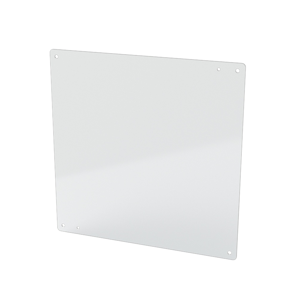 Enclosure Sub-Panel, 14" H x 14" W, Carbon Steel, Powder Coat White