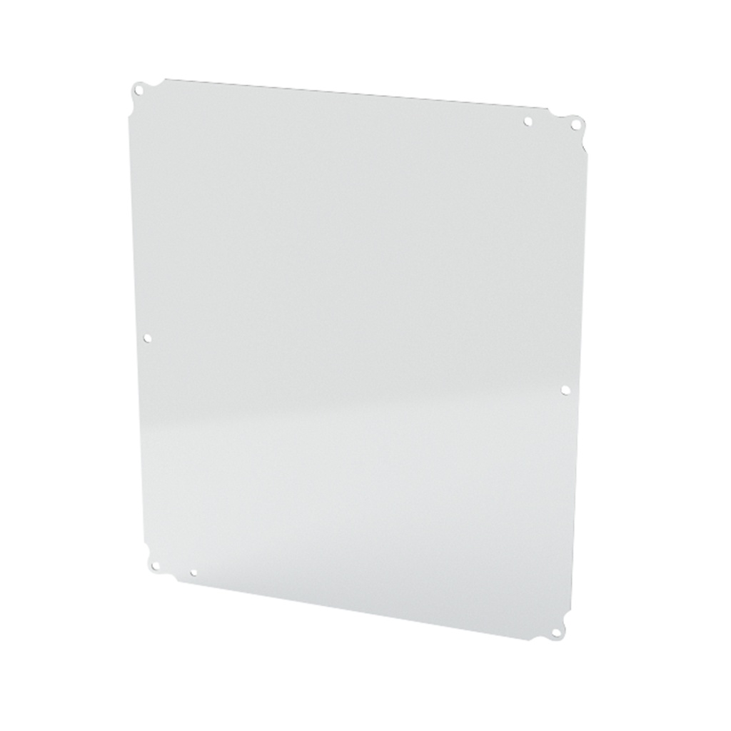 Enclosure Sub-Panel, 14" H x 13" W, Carbon Steel, Powder Coat White