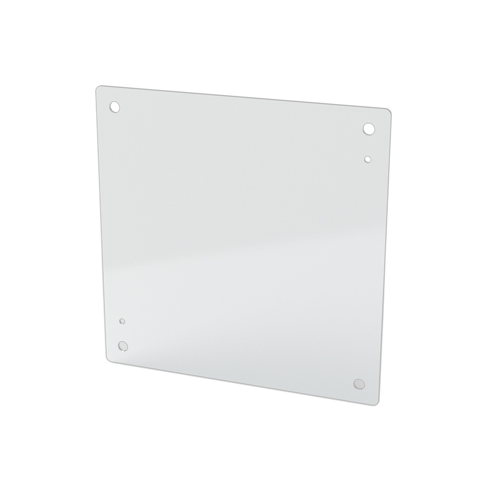 Enclosure Sub-Panel, 13" H x 13" W, Carbon Steel, Powder Coat White