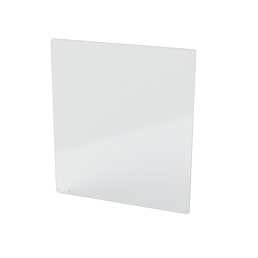 Enclosure Sub-Panel, 16.88" H x 14.88" W, Carbon Steel, Powder Coat White