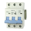 Mini Circuit Breaker | UL1077 Listed  | 6A  C Curve  400/415VAC  10kAIC |  DIN Rail Mount |  Non Polarized |  MCB Branch Circuit Protection | NDB2-63C6-3 (3 Pole, C Trip, 6 Amp)