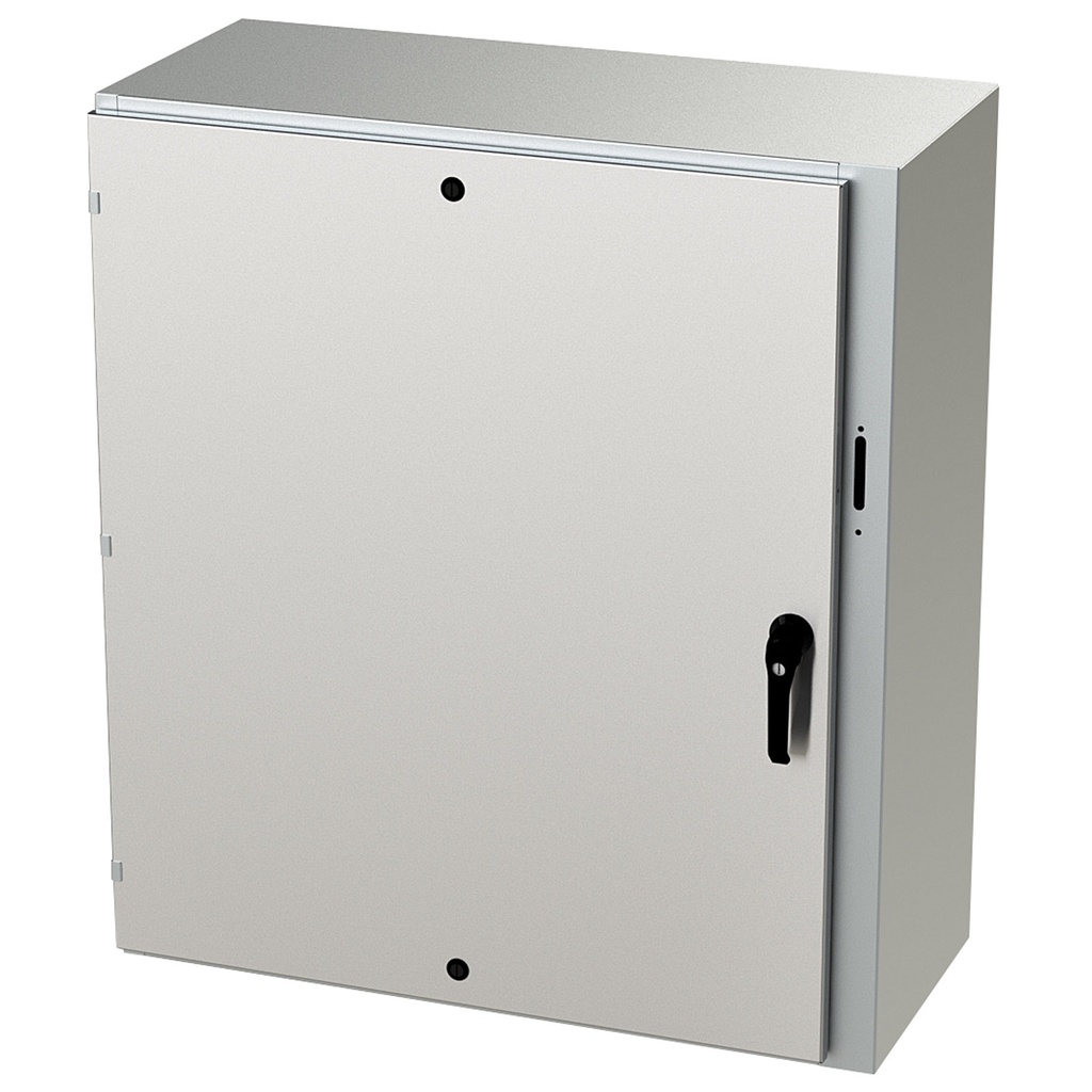 NEMA 4X Enclosure, Wallmount, 42" H x 37" W x 16" D, 304 Stainless Steel
