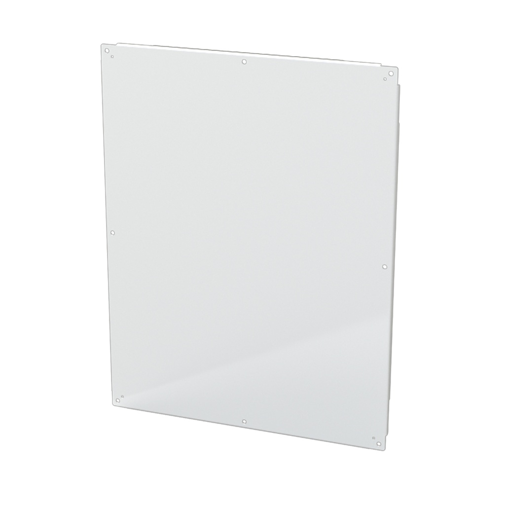 Enclosure Sub-Panel, 44" H x 34" W, Carbon Steel, Powder Coat White