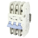 Mini Circuit Breaker | UL489 Listed  | 1A  C Curve  240V/480Y/277VAC  80VDC  10kAIC |  DIN Rail Mount |  Non Polarized |  MCB Branch Circuit Protection | NDB2T-63C1-3L (3 Pole, C Trip, 1 Amp)