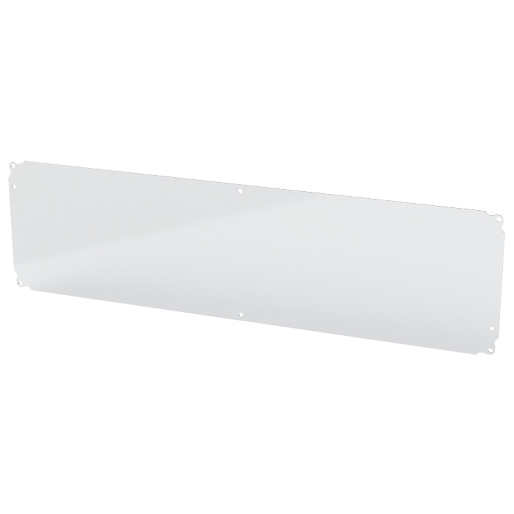 Enclosure Sub-Panel, 8" H x 29" W, Carbon Steel, Powder Coat White