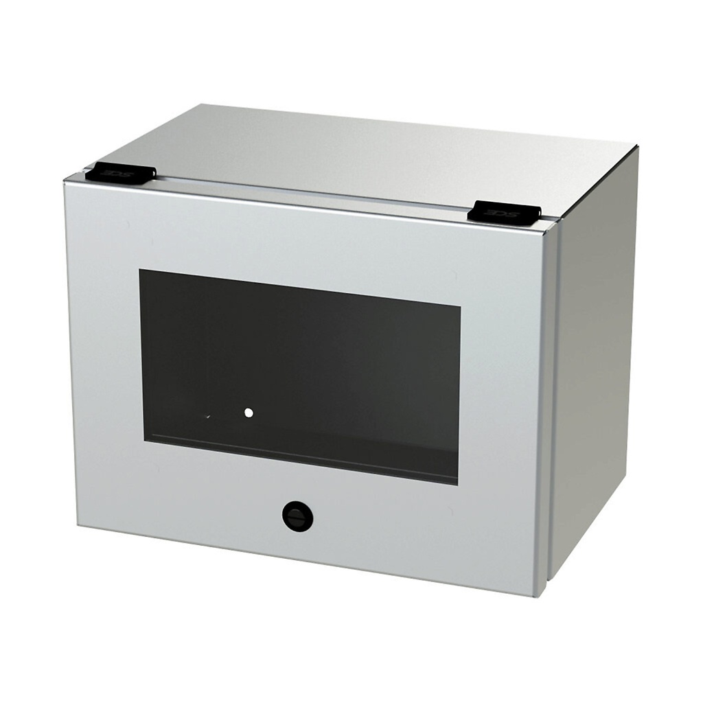 NEMA 4X Stainless Steel Trough Enclosure WIth Viewing Window, 9x12x8