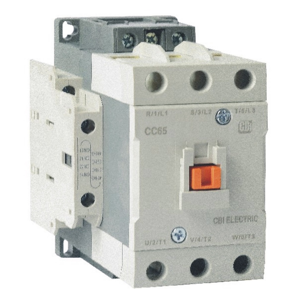 3 Pole IEC Contactor 135 Amp, 3 Phase Contactor 120V Coil, DIN Rail, Panel Mount 3 Pole AC Contactor, UL508 Listed