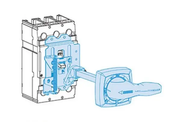 UTS150/250 MCCB Accessory | Disconnect Handle w/12" Shaft | NEMA Type-3/3R/4 Rated