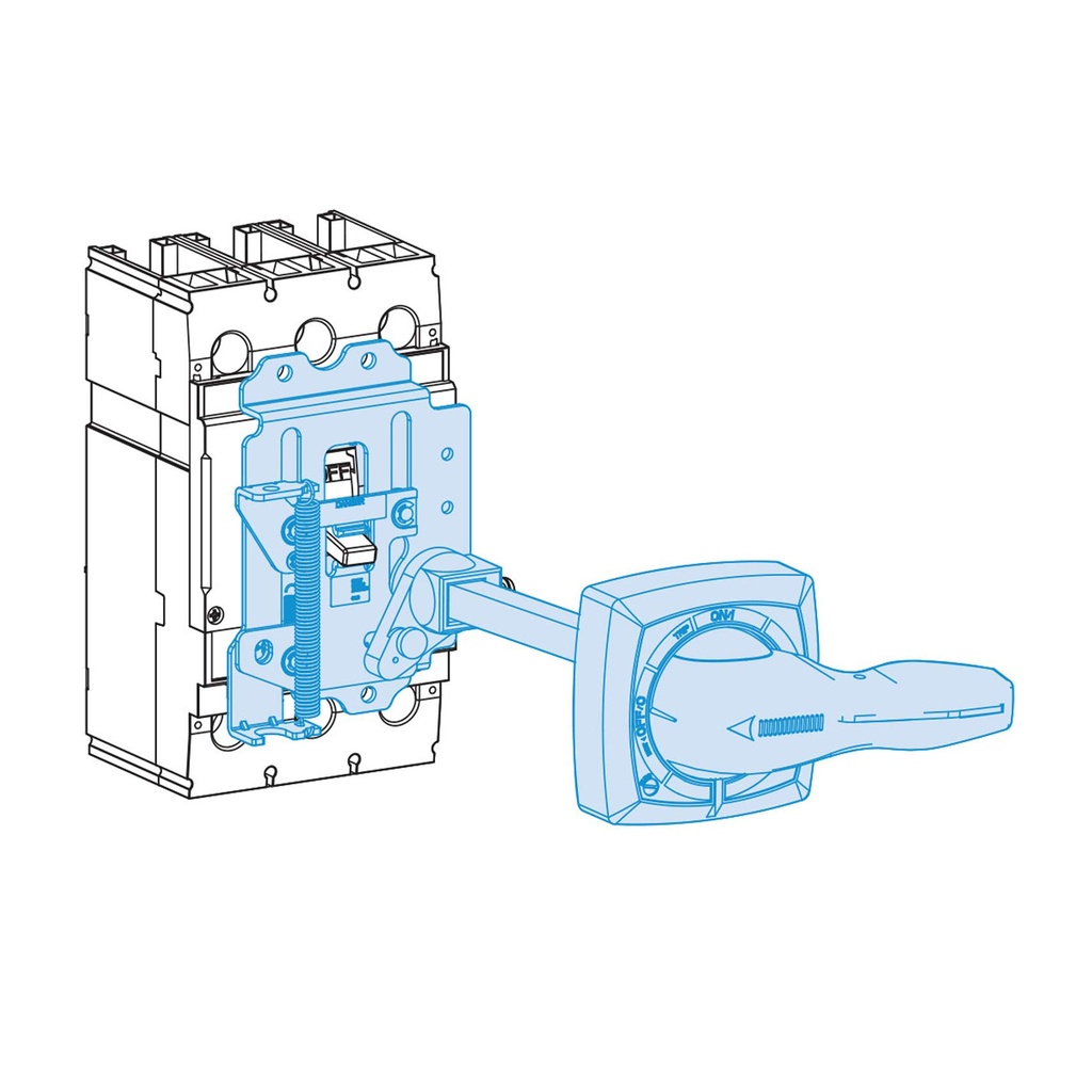 Extended Disconnect Handle, Use with MCCB UTE100, NEMA Type-3/3R/4, 12 inch Shaft