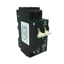 1 Amp DIN Rail Circuit Breaker,  240V AC, 2 Pole, Only 26 mm Wide, Hydraulic Magnetic, UL489 Listed