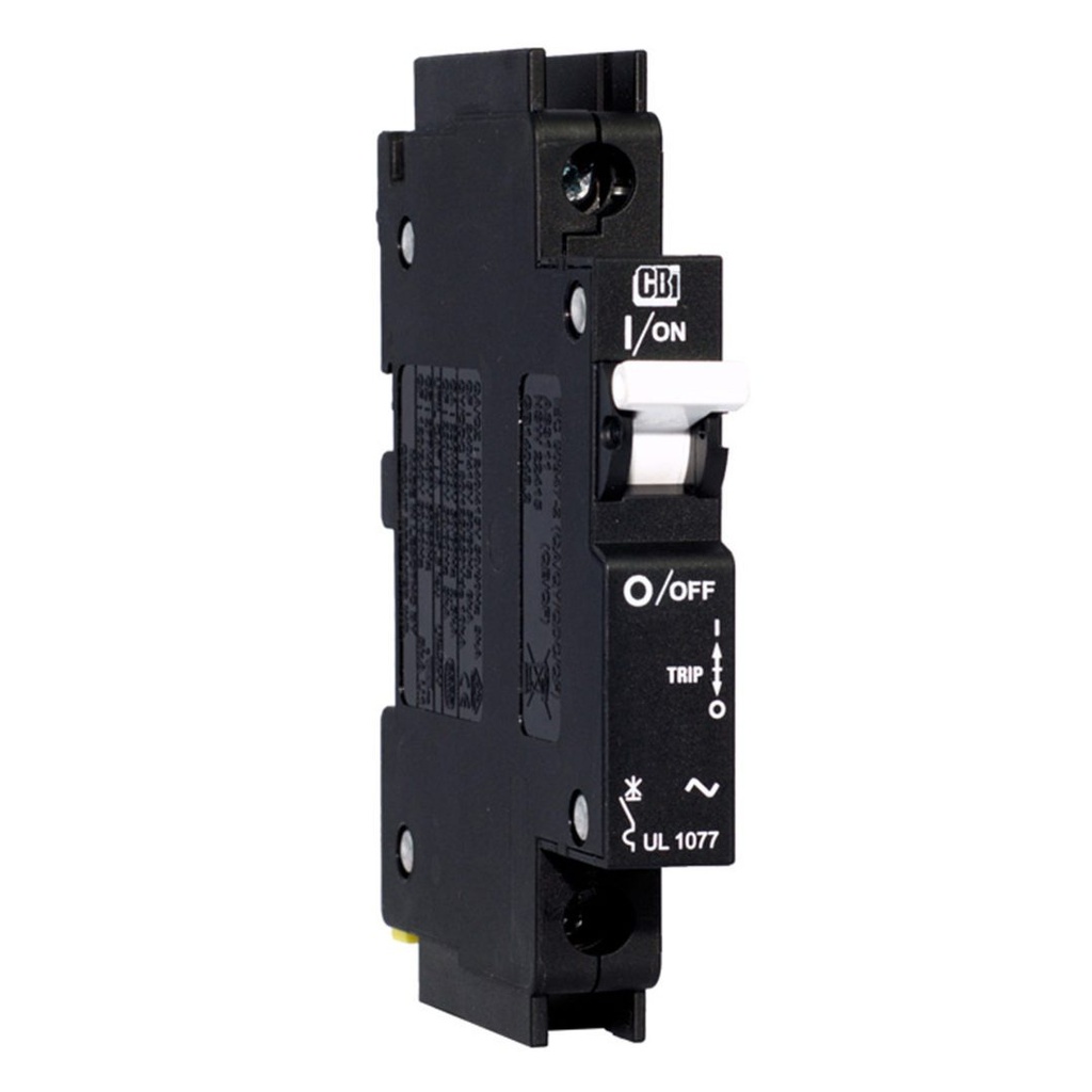 ASI QY113DMU208 DIN Rail Mini Circuit Breaker | 1-Pole, 8A, 80V DC | Hydraulic-Magnetic Breaker | C Trip Curve | UL489A DC Rated