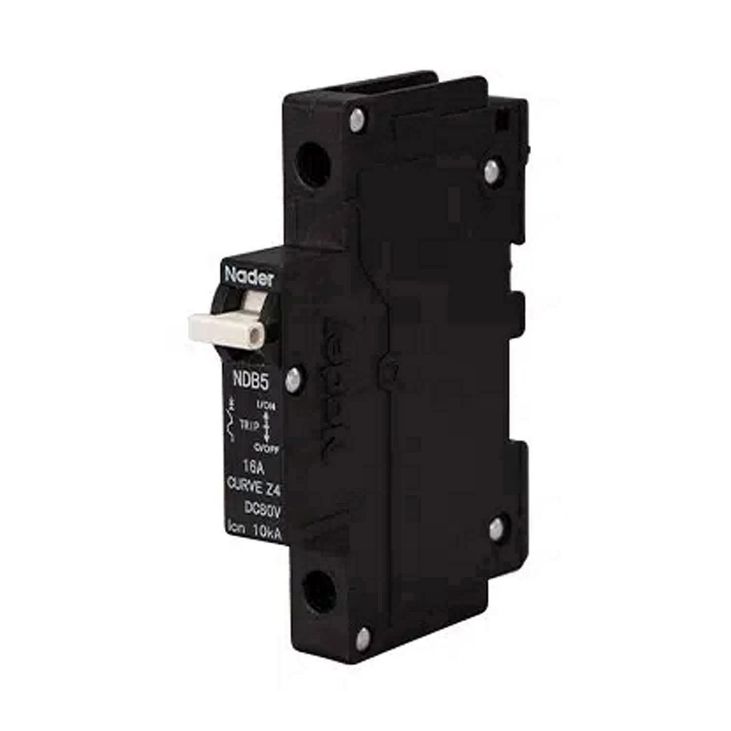 24 Amp, 1 Pole, 80V DC, Trip Curve: Z4, DIN Rail Mount-Hydraulic-Magnetic Circuit Breaker, UL1077
