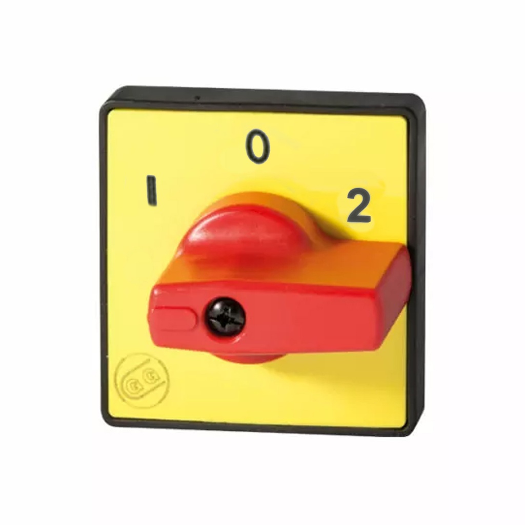 Red Yellow Handle for 12A, 16A, 20A changeover switch, 3 Position
