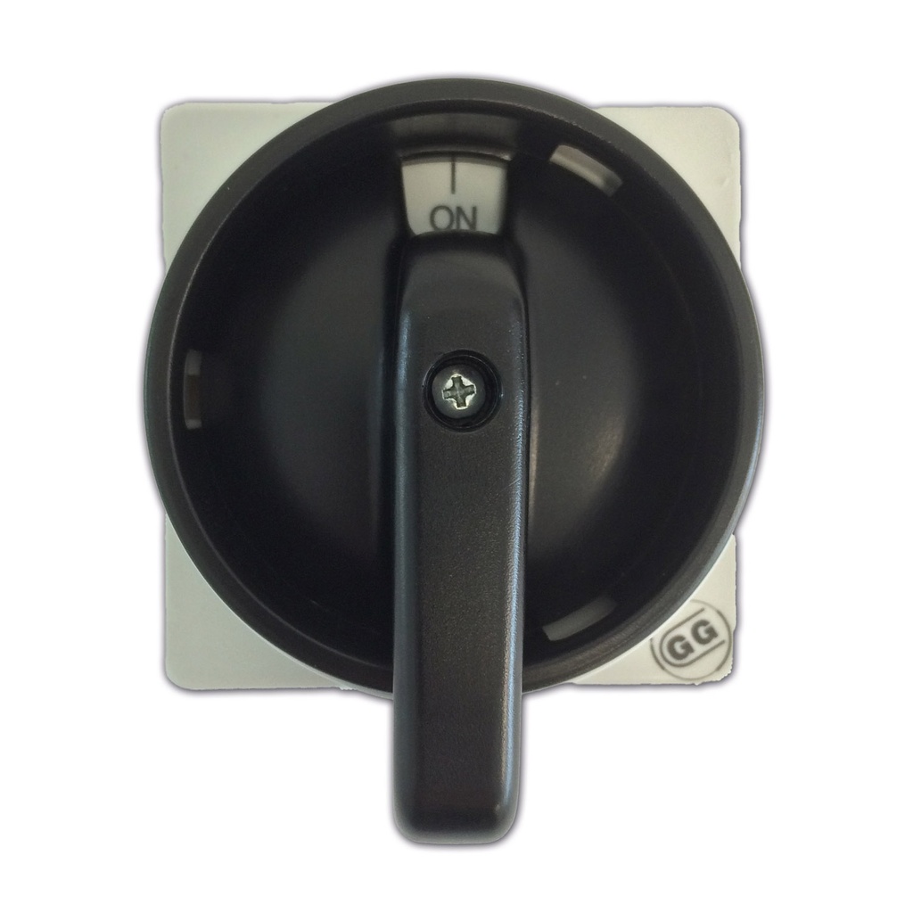 Black Rotary Disconnect Switch Handle, 2 Position, Locking, SE Series