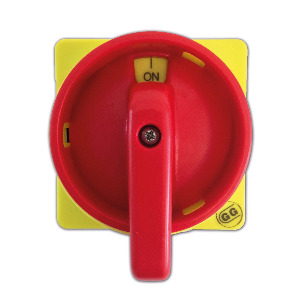 Red Rotary Disconnect Switch Handle, 2 Position, Lockable, SE Series