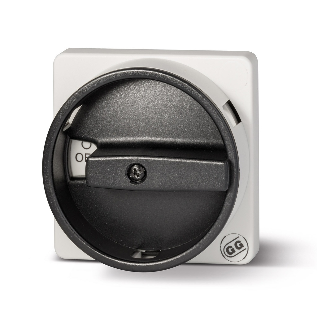 Black Rotary Disconnect Switch Handle, 2 Position, Lockable, Type K