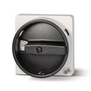 Black Rotary Disconnect Switch Handle, 2 Position, Lockable, Type K